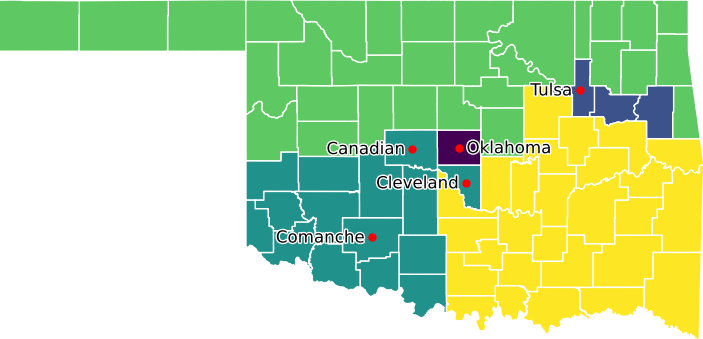 Revised districts